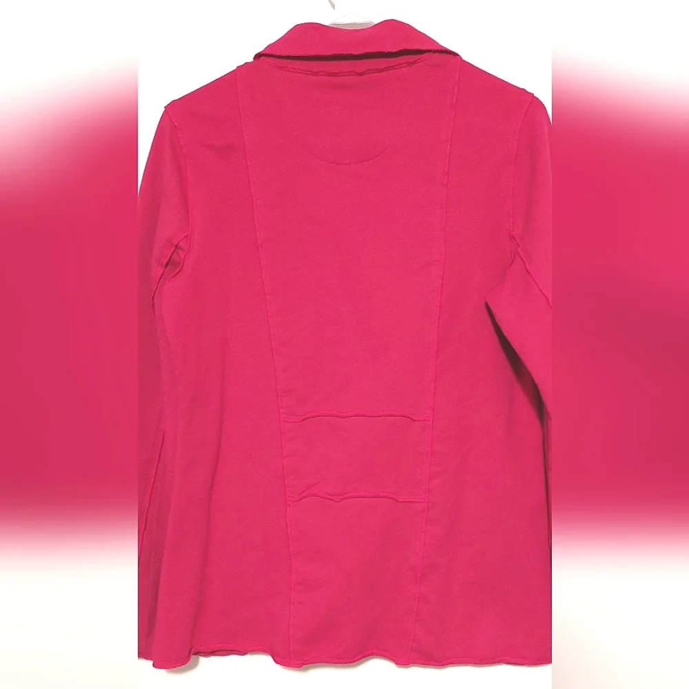 Neon Buddha Women's Pink Long Sleeved Button Front Jacket EUC Size XS - Picture 9 of 15
